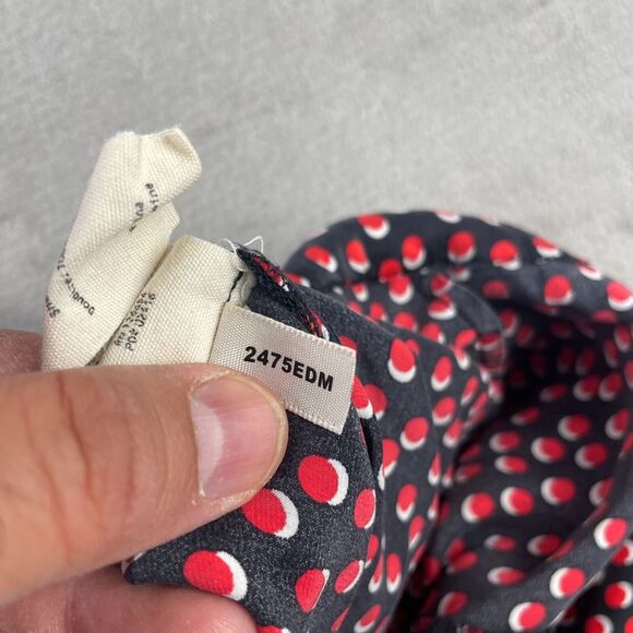 L'AGENCE Abrinne Pants Women 10 Black‎ Multi 100% Silk Hidden Back Zip Designer - Picture 16 of 16